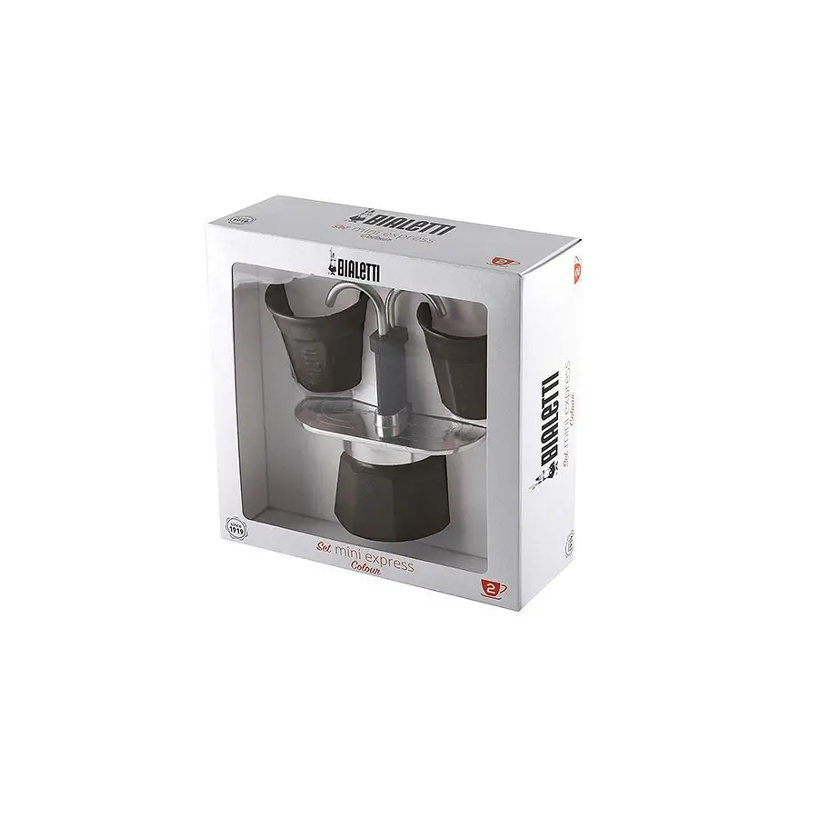 Dárková sada Bialetti Mini Express 2 šálky černá