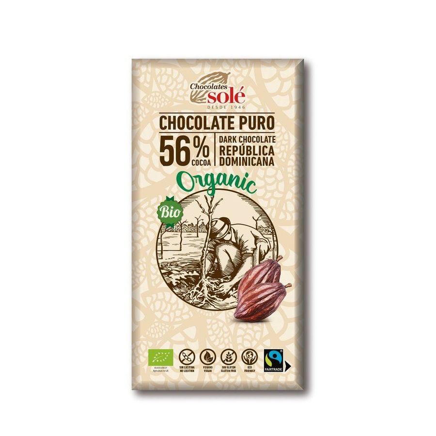 Chocolates Solé - 56% organic chocolate