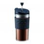 Travel press Bodum 350 ml pro pohodlnou přípravu frenchpress kávy kdekoliv na cestách. 