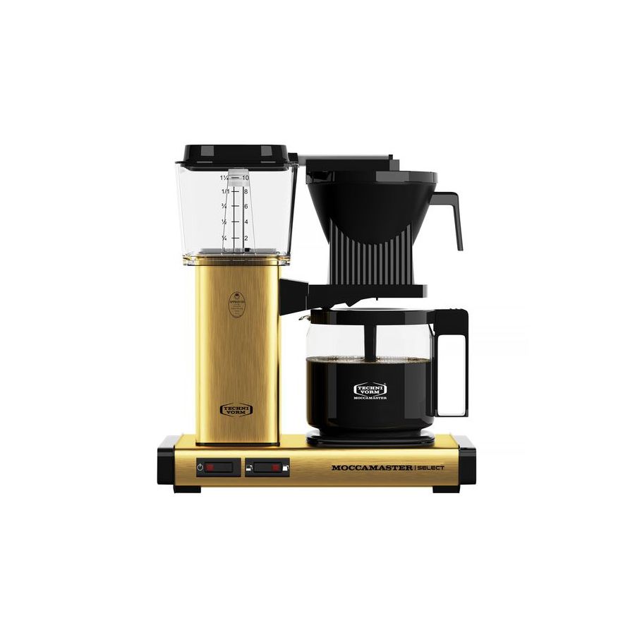Moccamaster KBG Select BRUSHED BRASS coffee machine