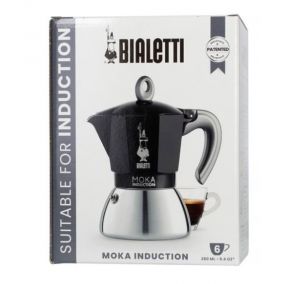 Bialetti Moka Induction 6 cups black NEW 2