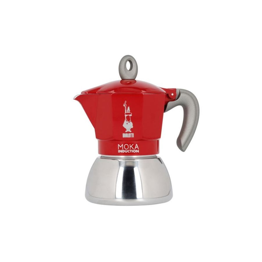 Bialetti Moka Induction 4 šálky červená