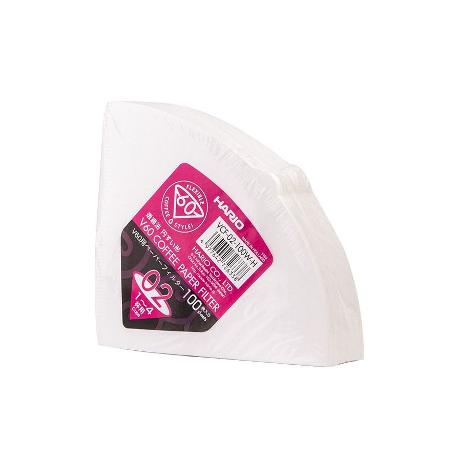 Papírové filtry Hario V60-02 100 ks, bílé