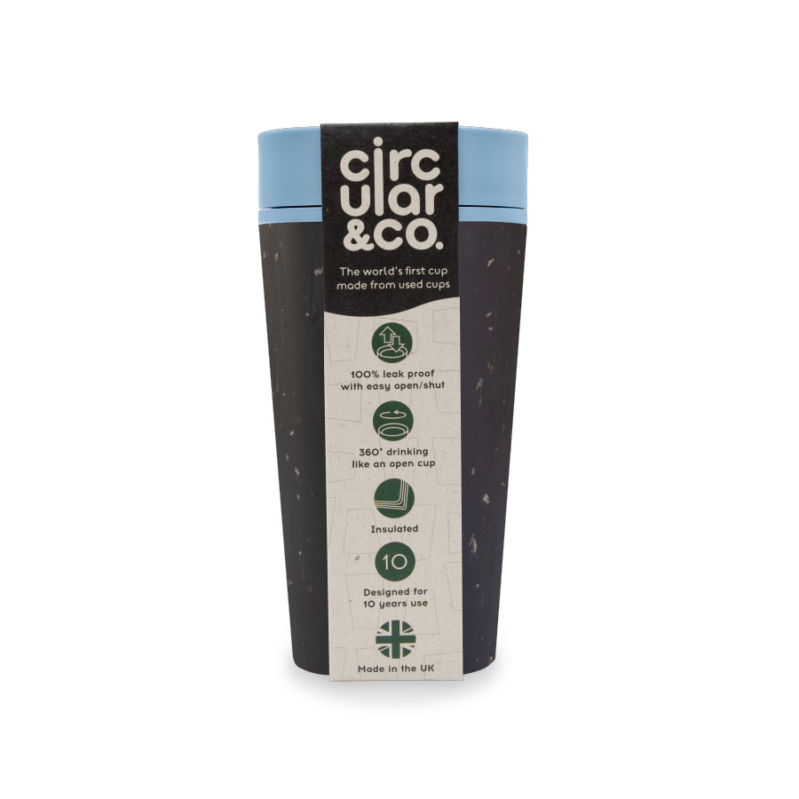 Kelímek Circular Cup (rCup) Black and Blue 340ml