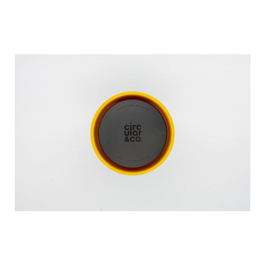 Cup Circular Cup (rCup) Black and Mustard 340ml