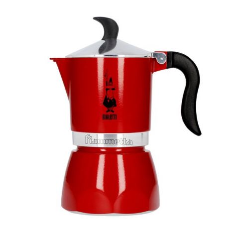 Bialetti Fiammetta 3 světle červená moka konvice