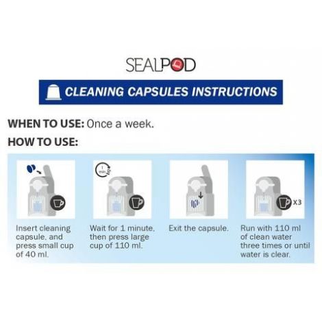 Kapsle Sealpod Cleaning Kit - čisticí sada Nespresso ®