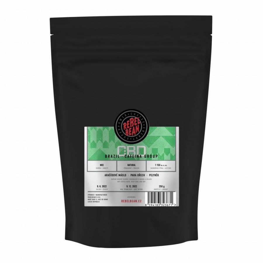 Rebelbean CBD coffee Brazil Cafeina Group, 250 g