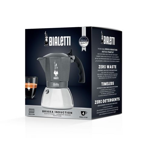 Moka konvice Bialetti Brikka Induction 4 šedá