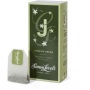 Tea bags of organic green tea with jasmine