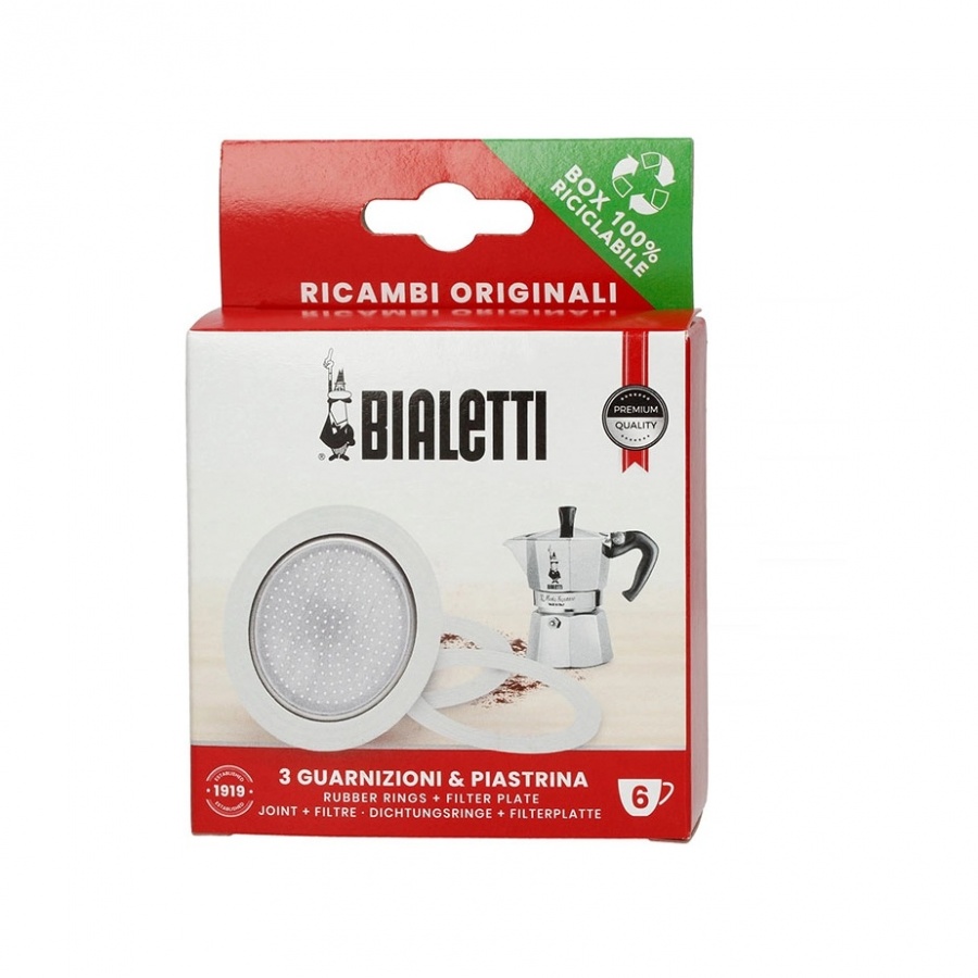 Bialetti Gasket Set for 6-Cup Aluminium Moka Pot