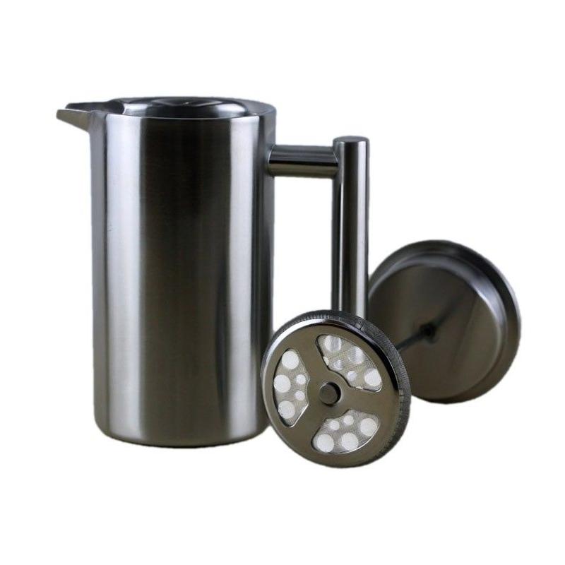 Stainless steel frenchpress 350ml Kaffia - Silver