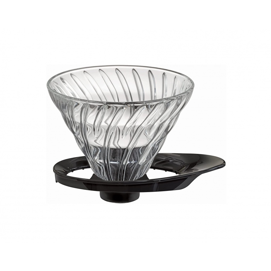 Hario Dripper V60-02 skleněný - černý (VDGR-02B)