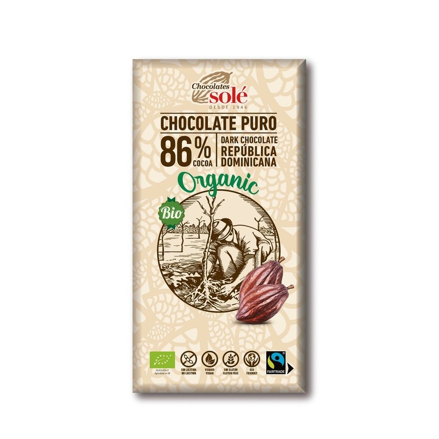 Chocolates Solé - 86% bio čokoláda