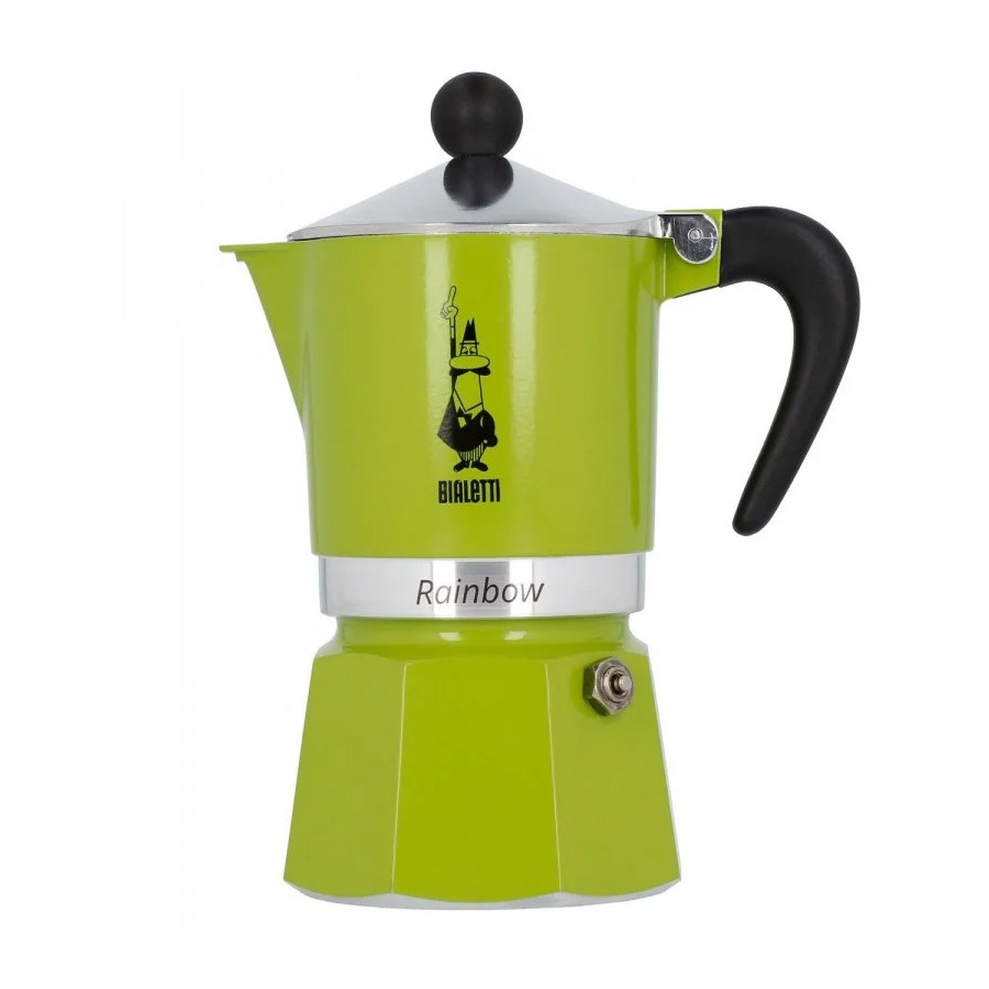 Bialetti Rainbow 3 green moka pot