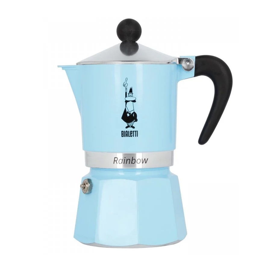 Bialetti Rainbow 3 blue moka pot
