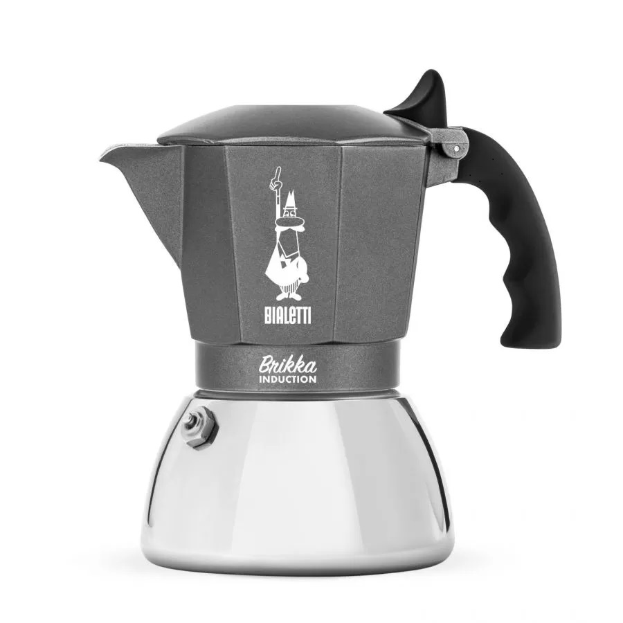 Moka konvice Bialetti Brikka Induction 4 šedá POUŽITÁ/ SLEVA