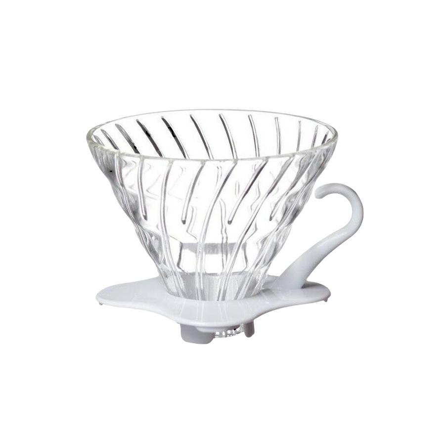 Hario skleněný Dripper V60-01- bílý (VDGR-01-W)