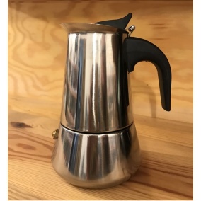 Moka pot Kaffia 2 cups stainless steel 2