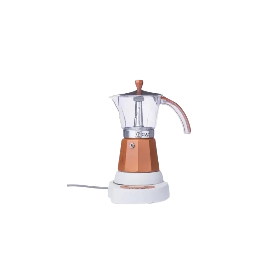 G.A.T. Vintage 4-6 elektrická moka konvice hnědá - POUŽITÁ / SLEVA