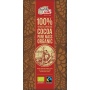 A unique 100% dark "chocolate" that contains only cocoa mass from Dominican fair trade organic cocoa. Its intense flavour is for true lovers of the taste of pure cocoa beans who enjoy it in small bites.