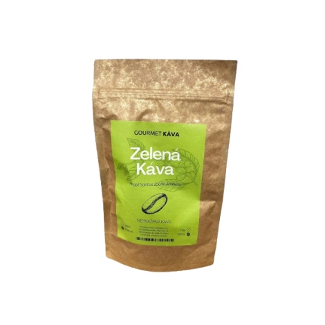 Zelená káva 100g, nepražená káva green coffee, znrková