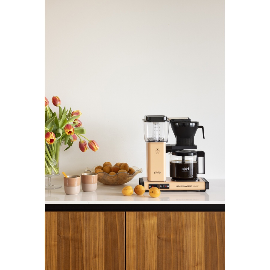 Moccamaster KBG Select Apricot coffee machine