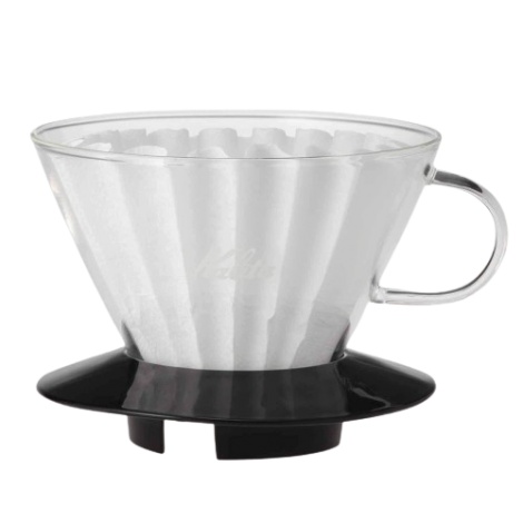 Dripper Kalita  Wave 185 Black- skleněný