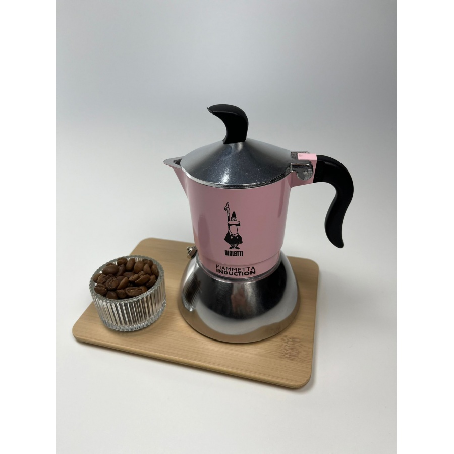 Bialetti Moka Induction Fiammetta -  2 šálky růžová NEW