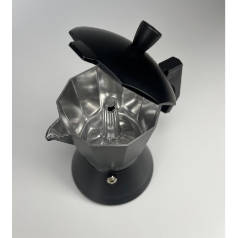 Kaffia Black Moka Pot 6 cups