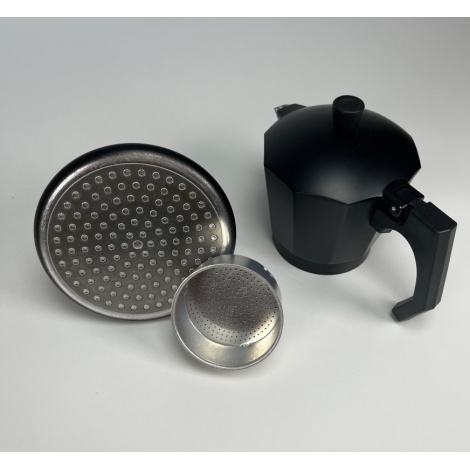 Kaffia Black Moka Pot 6 cups