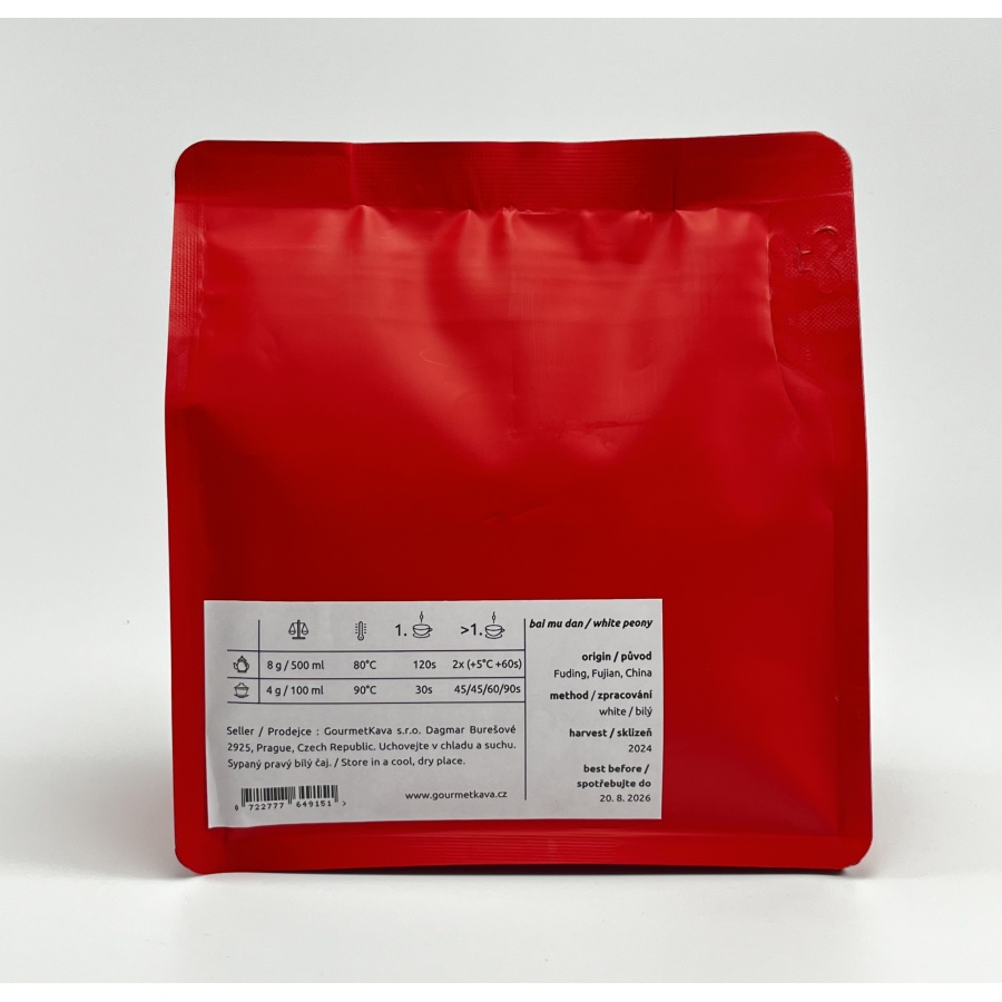 Bílý čaj Bai Mu Dan / Bílá pivoňka 50g Specialty Tea