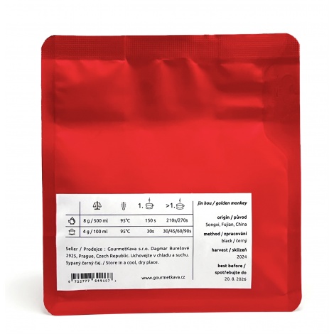 Černý čaj Jin Hou / Zlatá opice 50g Specialty Tea