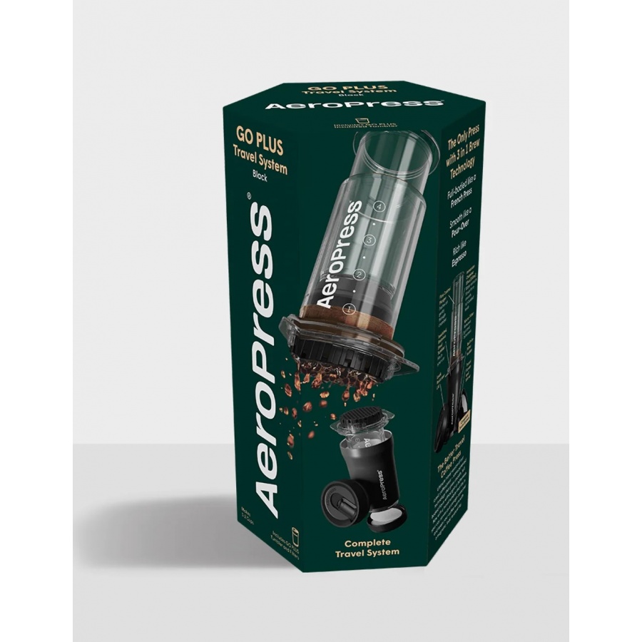 Aeropress GO Plus Travel System - black