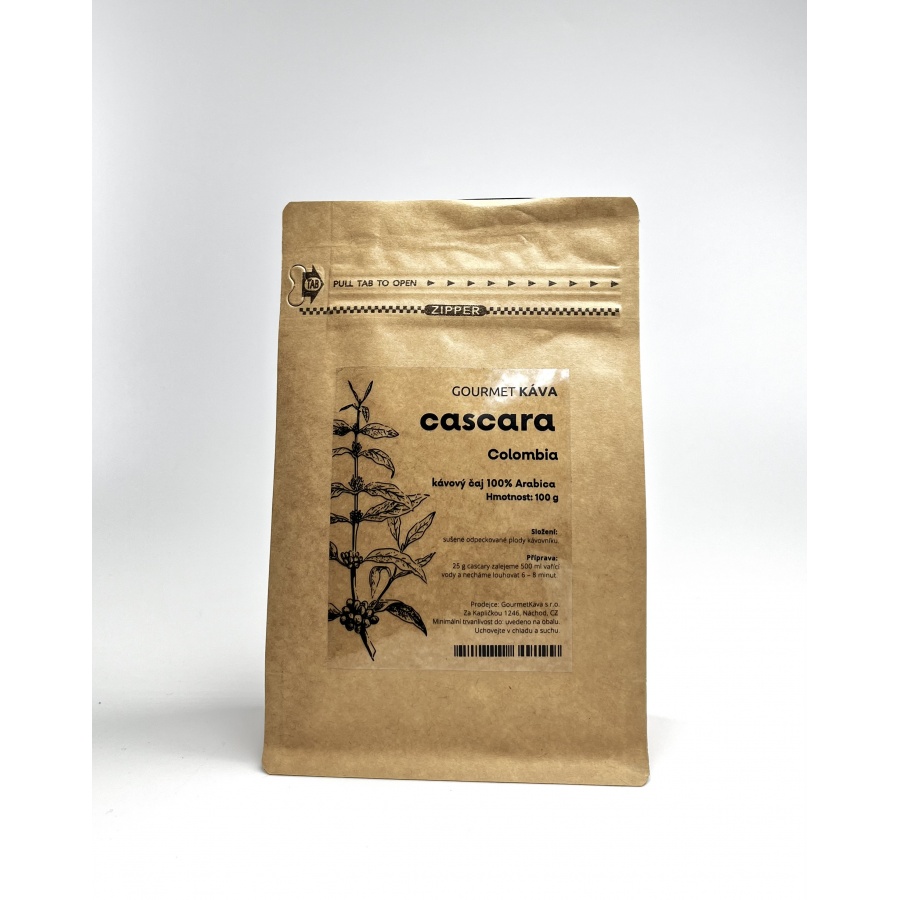 Cascara Kolumbie, kávový čaj, 100g