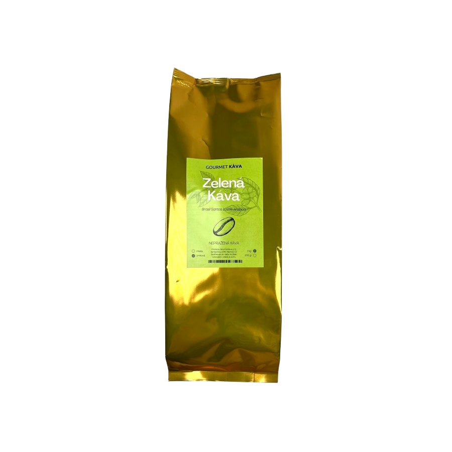 Zelená káva 1kg, nepražená káva green coffee, znrková