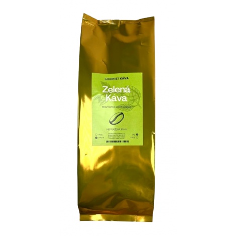 Zelená káva 1kg, nepražená káva green coffee, znrková