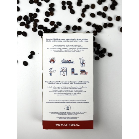 Father's Coffee Kapsle – Brazílie Cafeina Natural
