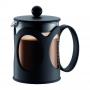 The luxurious velvety black plastic Bodum Kenya French press with a volume of 500 ml for the preparation of delicious fresh coffee. 