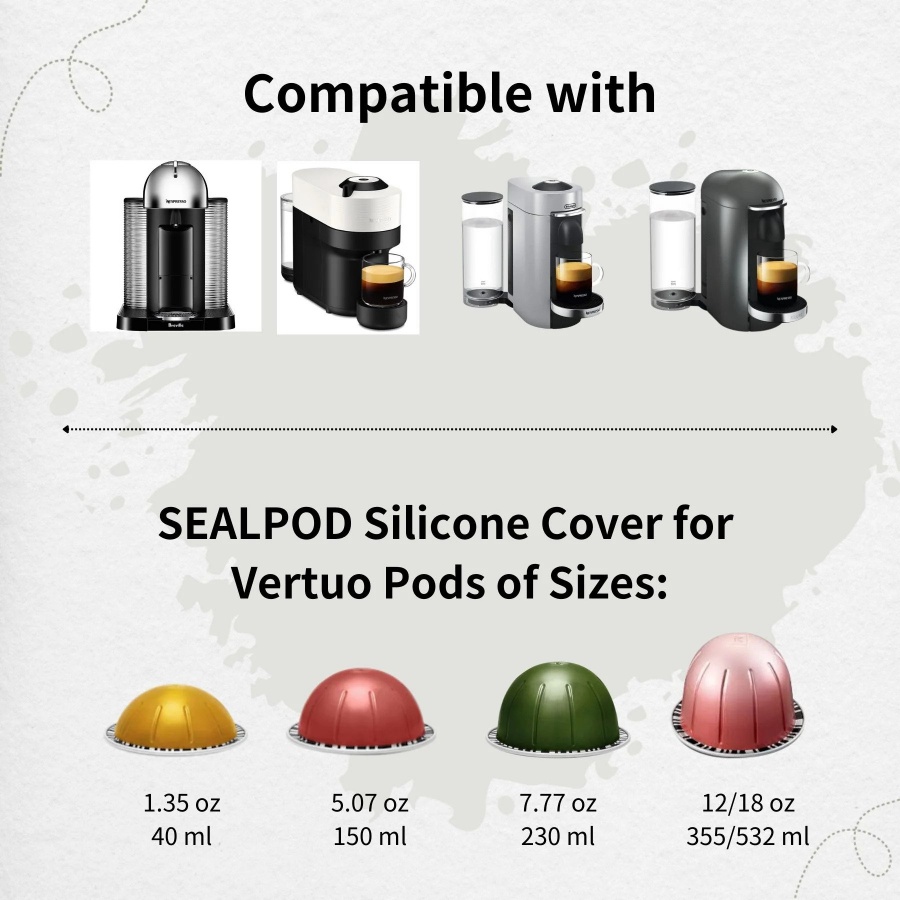 Náhradní víčko Sealpod pro nerezovou kapsli Nespresso® Vertuo