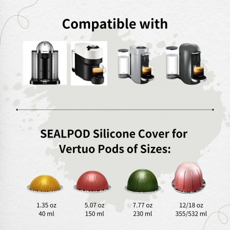 Náhradní víčko Sealpod pro nerezovou kapsli Nespresso® Vertuo