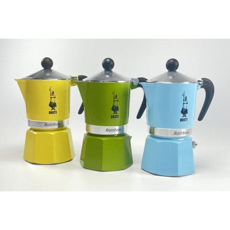 Bialetti Rainbow 3 yellow moka pot