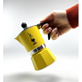 Bialetti Rainbow 3 yellow moka pot 2