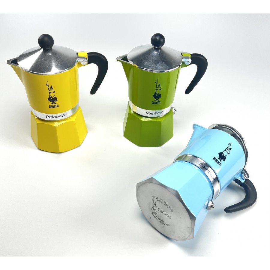 Bialetti Rainbow 3 blue moka pot