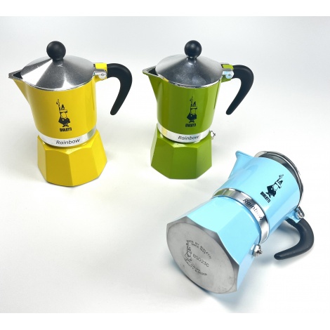 Bialetti Rainbow 3 modrá moka konvice
