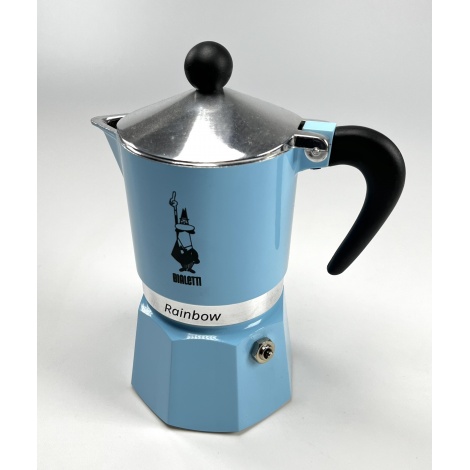 Bialetti Rainbow 3 blue moka pot