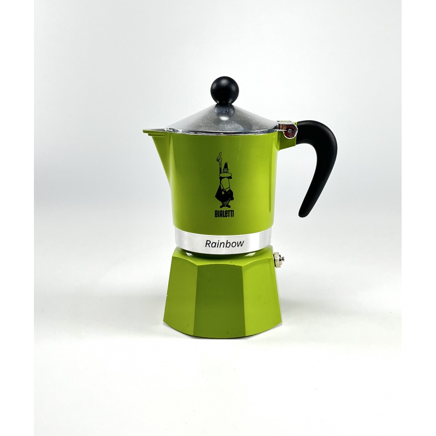 Bialetti Rainbow 3 green moka pot