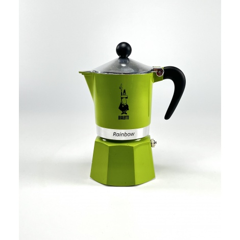 Bialetti Rainbow 3 green moka pot