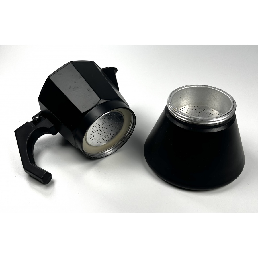 Kaffia Black Moka Pot 6 cups - USED / DISCOUNT