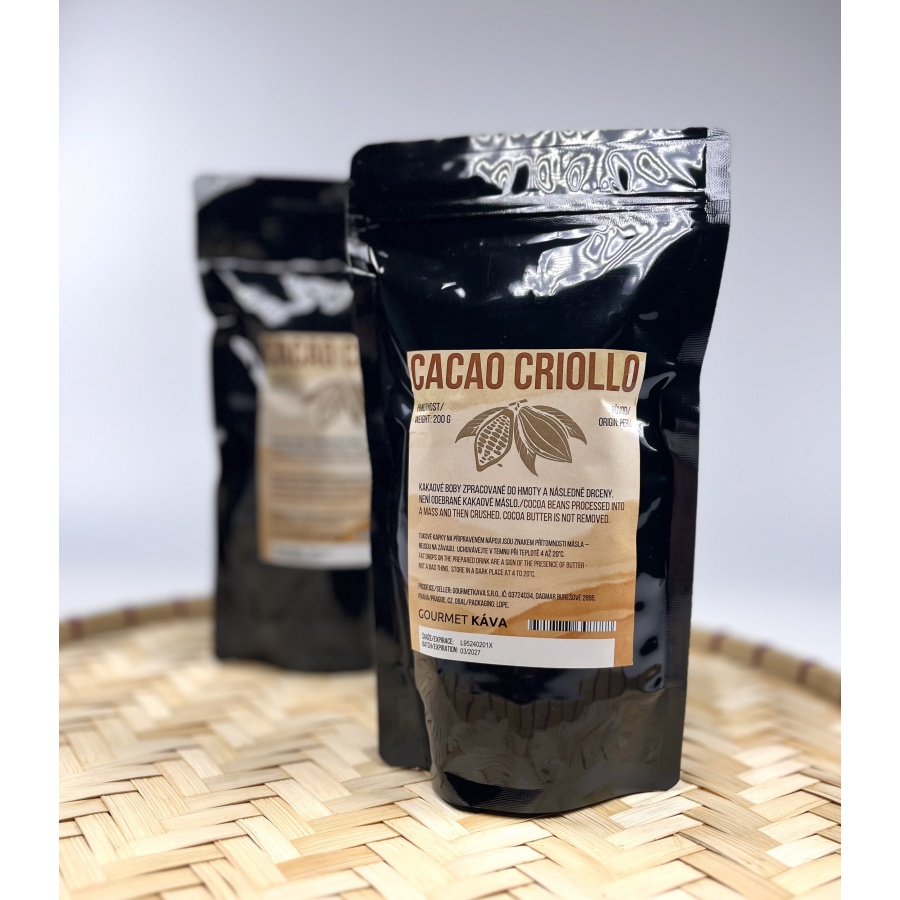 Ceremoniální kakao Criollo kousky 200g